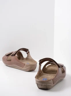 Wolky Jasper - cognac leer<DAMES Slippers