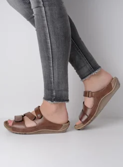 Wolky Jasper - cognac leer<DAMES Slippers
