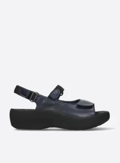Wolky Jewel - blauw leer<DAMES Sandalen