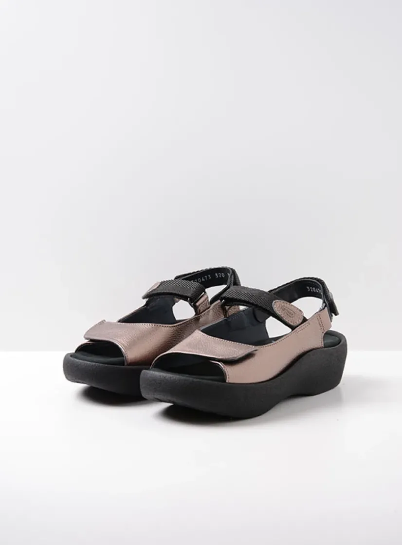 Wolky Jewel - brons leer<DAMES Sandalen