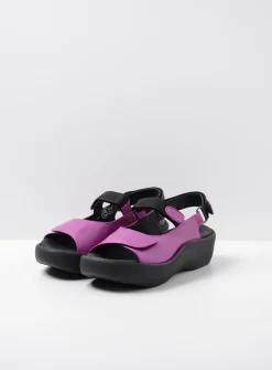 Wolky Jewel - fuchsia leer<DAMES Sandalen