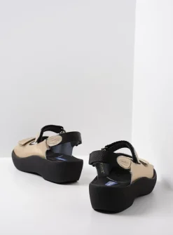 Wolky Jewel - goud leer<DAMES Sandalen