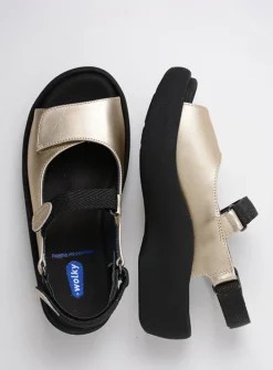 Wolky Jewel - goud leer<DAMES Sandalen