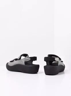 Wolky Jewel - grijs metallic nubuck<DAMES Sandalen