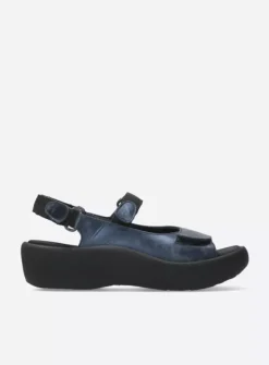Wolky Jewel - marineblauw metallic nubuck<DAMES Sandalen