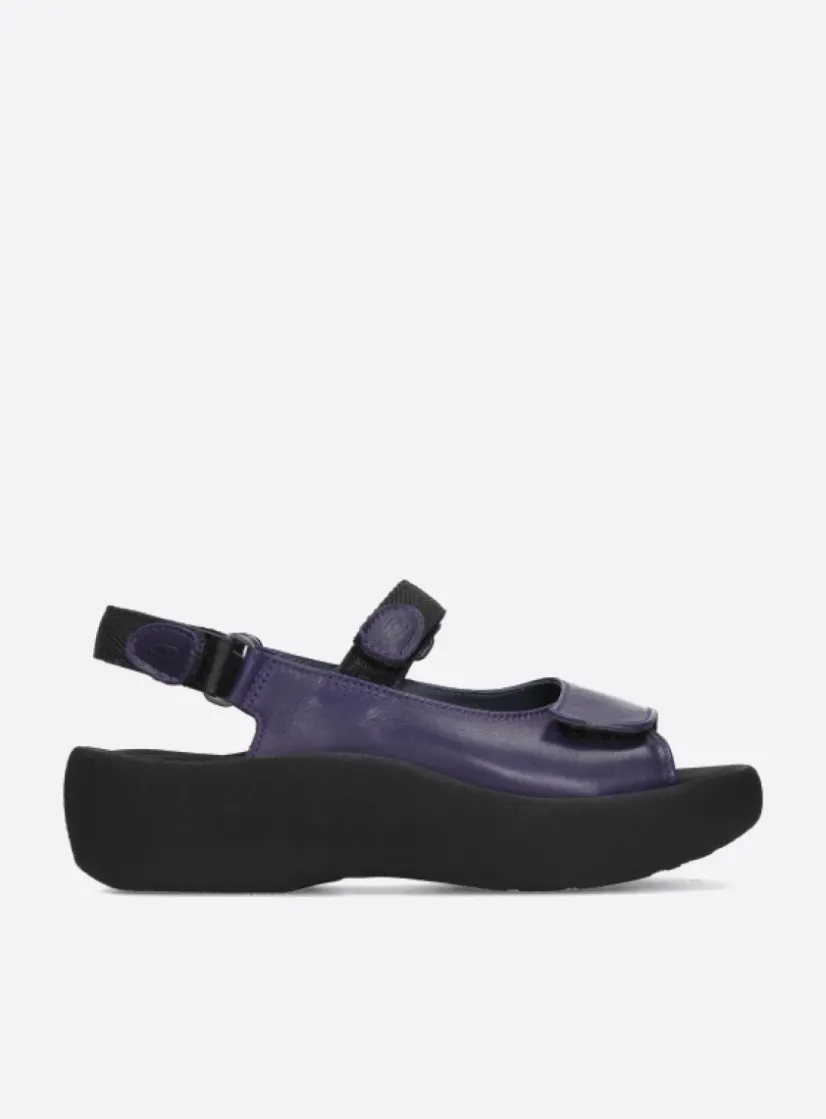 Wolky Jewel - paars leer<DAMES Sandalen