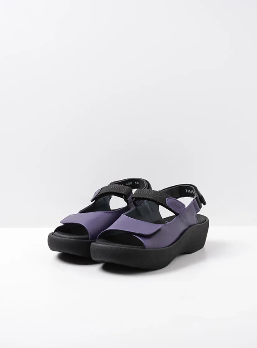 Wolky Jewel - paars leer<DAMES Sandalen