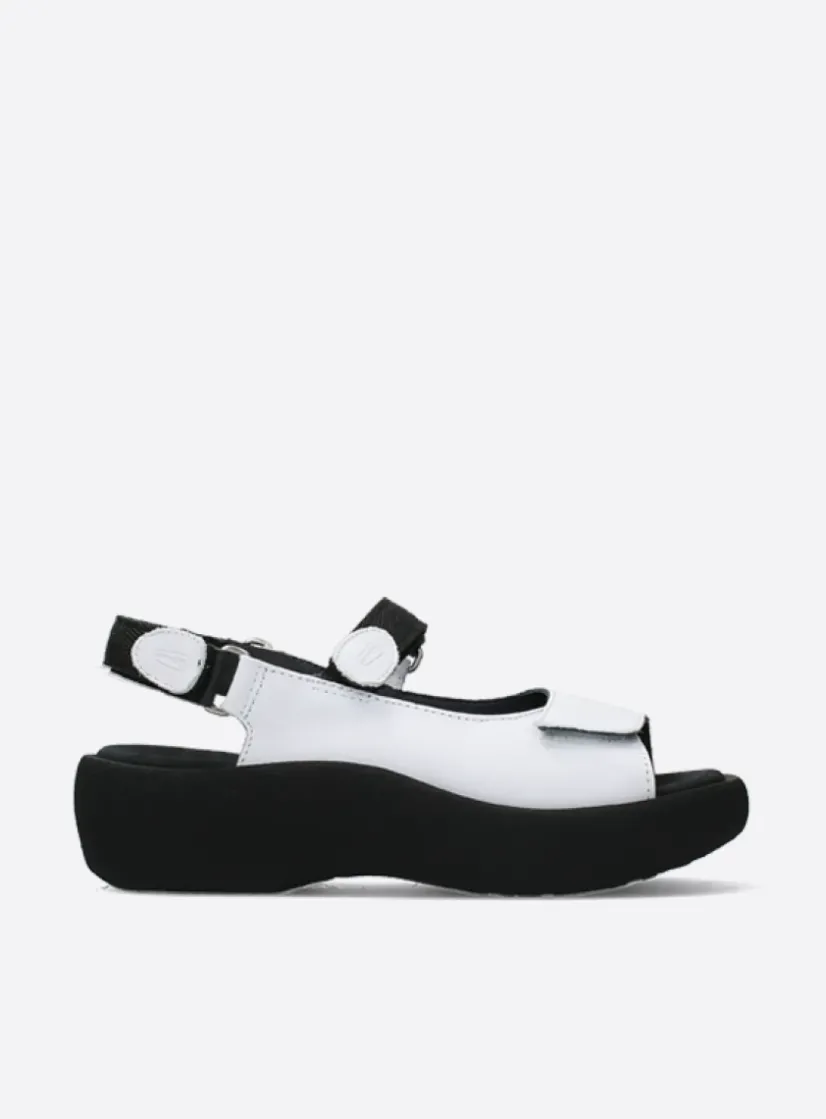 Wolky Jewel - wit leer<DAMES Sandalen