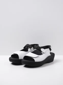 Wolky Jewel - wit leer<DAMES Sandalen