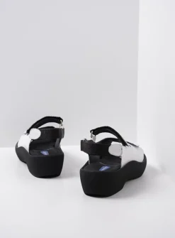 Wolky Jewel - wit leer<DAMES Sandalen