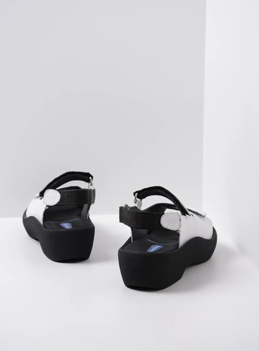 Wolky Jewel - wit leer<DAMES Sandalen