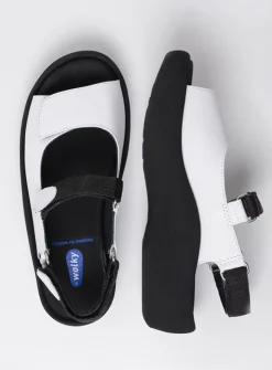 Wolky Jewel - wit leer<DAMES Sandalen