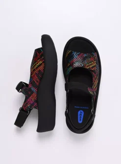 Wolky Jewel - zwart multi leer<DAMES Sandalen