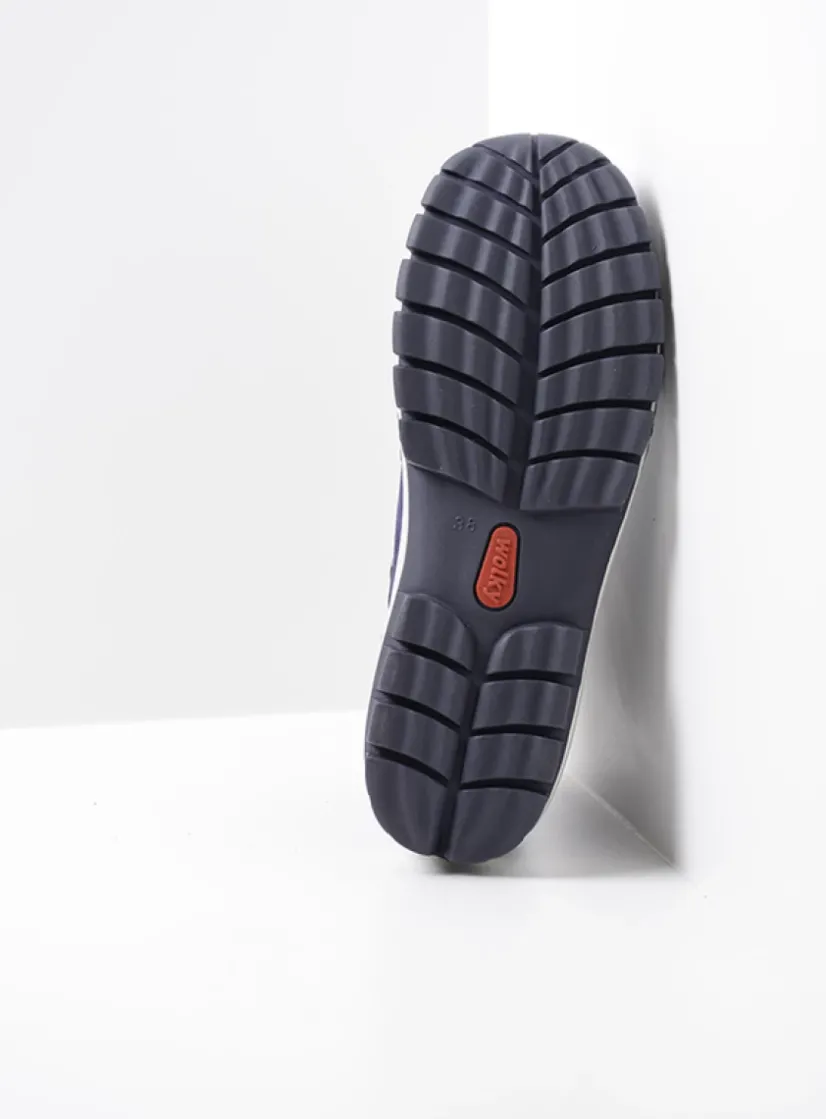Wolky Jump - paars nubuck<DAMES Hoge Veterschoenen|Herfst/Winter