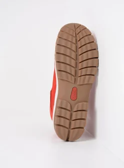 Wolky Jump - rood nubuck<DAMES Hoge Veterschoenen|Herfst/Winter
