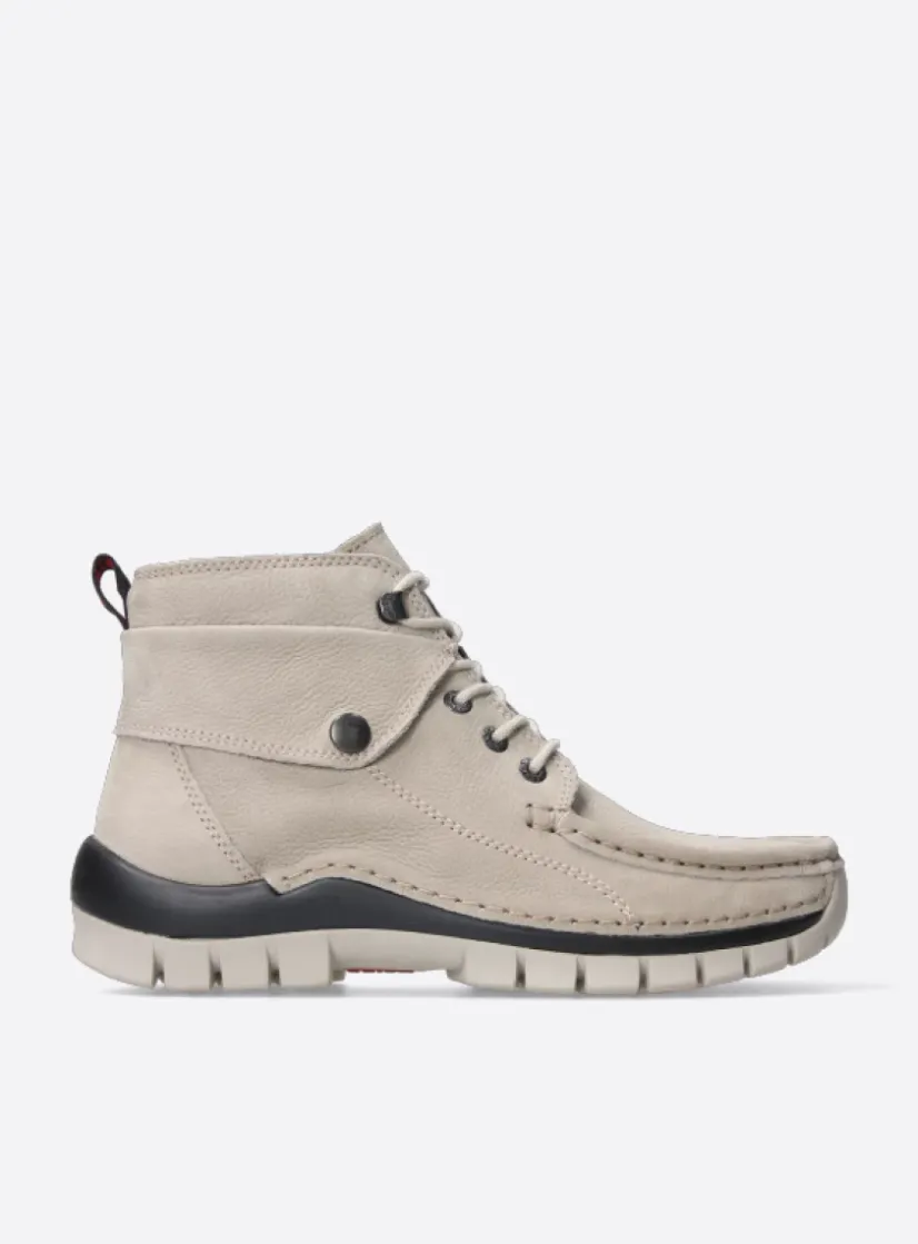 Wolky Jump - safari nubuck<DAMES Hoge Veterschoenen|Herfst/Winter