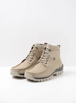 Wolky Jump - safari nubuck<DAMES Hoge Veterschoenen|Herfst/Winter