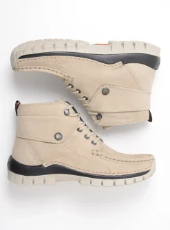 Wolky Jump - safari nubuck<DAMES Hoge Veterschoenen|Herfst/Winter