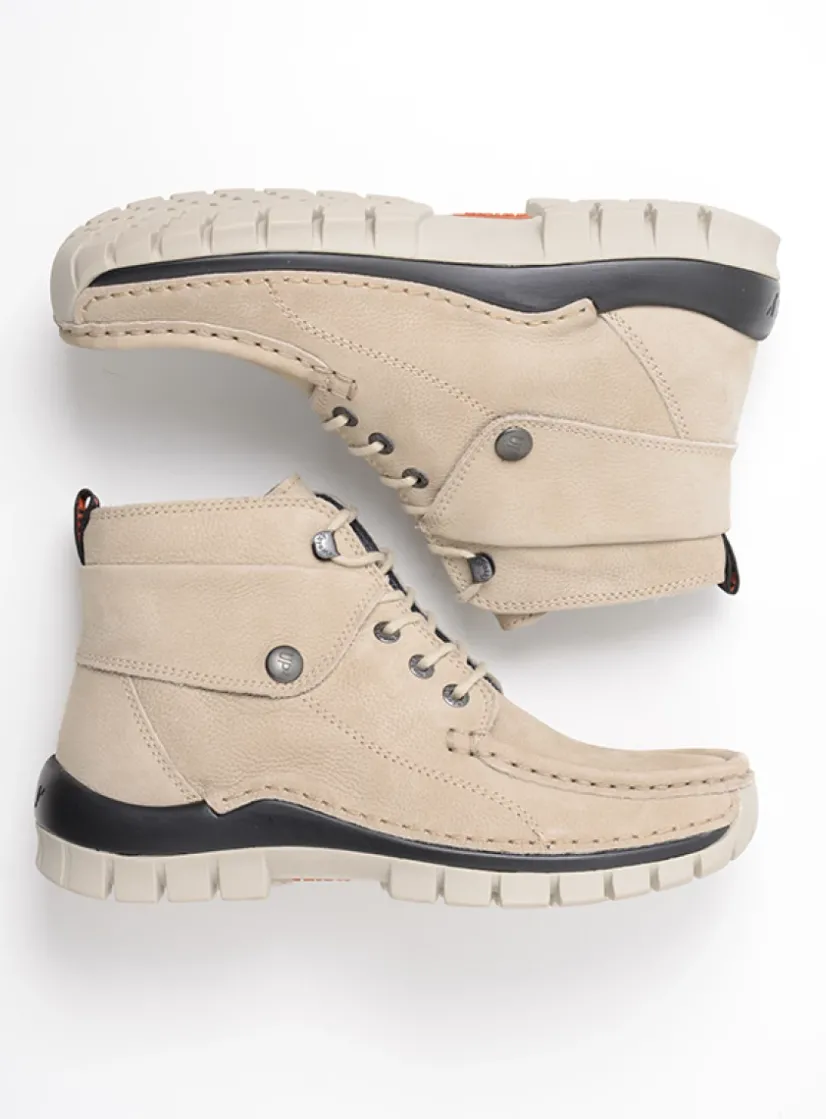 Wolky Jump - safari nubuck<DAMES Hoge Veterschoenen|Herfst/Winter