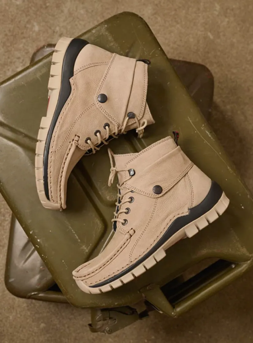 Wolky Jump - safari nubuck<DAMES Hoge Veterschoenen|Herfst/Winter