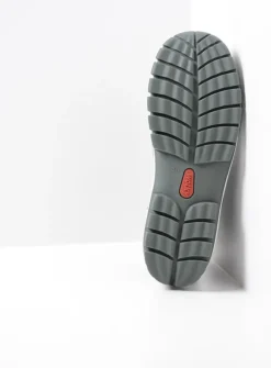 Wolky Jump - zwart grijsgroen nubuck<DAMES Hoge Veterschoenen|Herfst/Winter