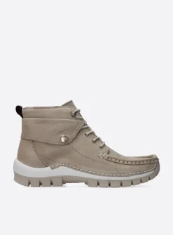 Wolky Jump Summer - safari nubuck<DAMES Hoge Veterschoenen