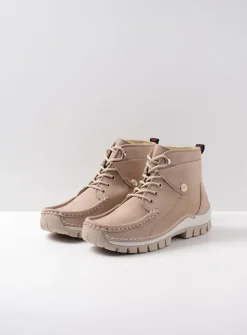 Wolky Jump Summer - safari nubuck<DAMES Hoge Veterschoenen