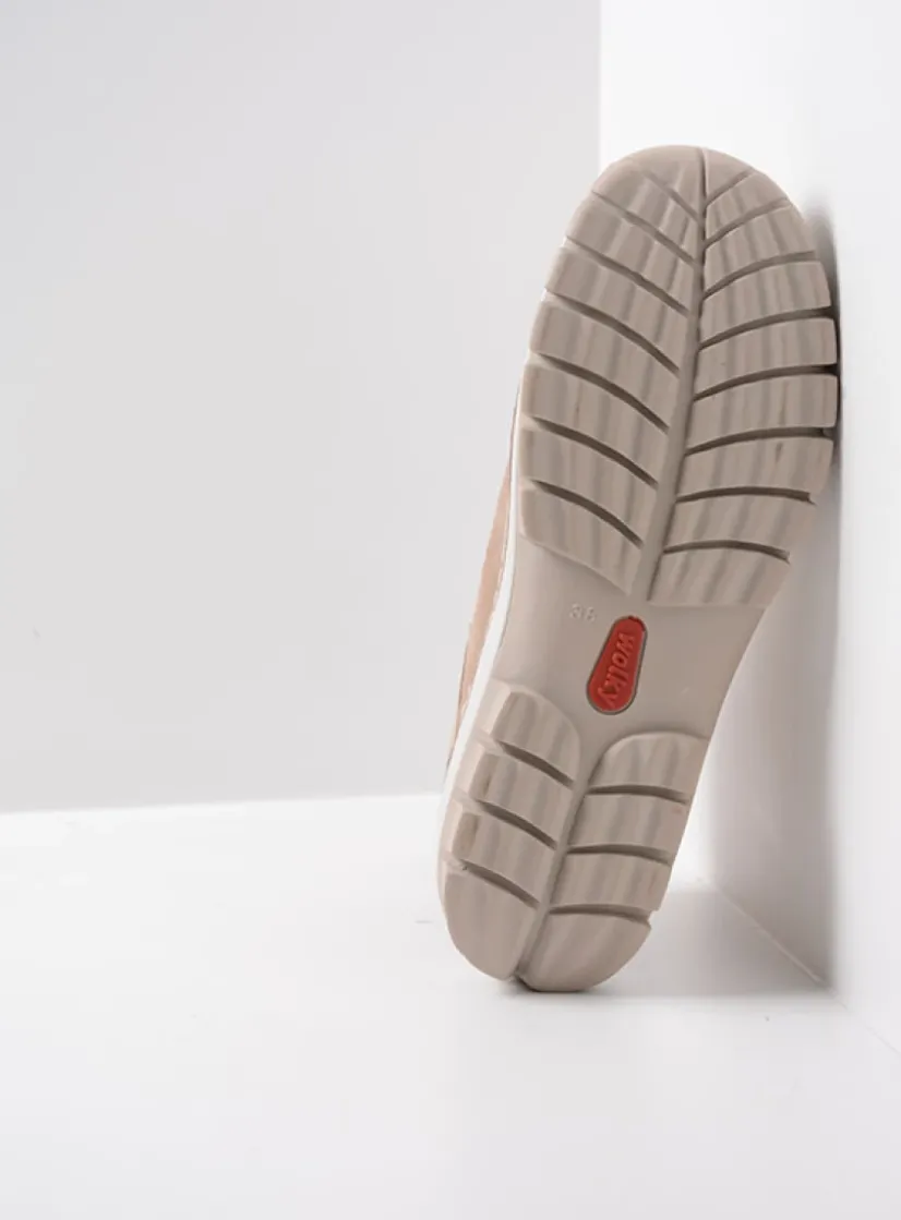 Wolky Jump Summer - safari nubuck<DAMES Hoge Veterschoenen