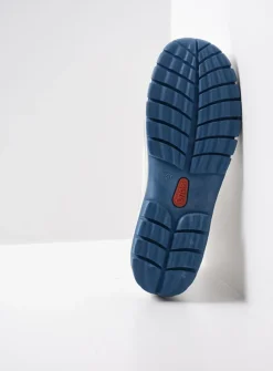 Wolky Jump Summer - wit/blauw leer<DAMES Hoge Veterschoenen