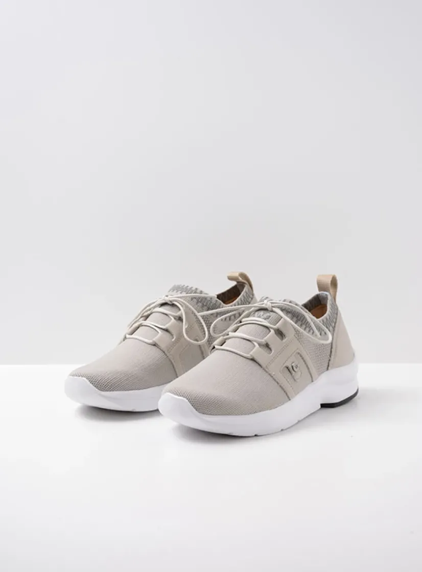 Wolky Kalona - gebroken wit 3D knitting<DAMES Lage Veterschoenen