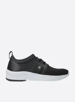 Wolky Kalona - zwart 3D knitting<DAMES Lage Veterschoenen