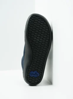 Wolky Kansas Lady XW - blauw nubuck<DAMES Hoge Veterschoenen|Herfst/Winter