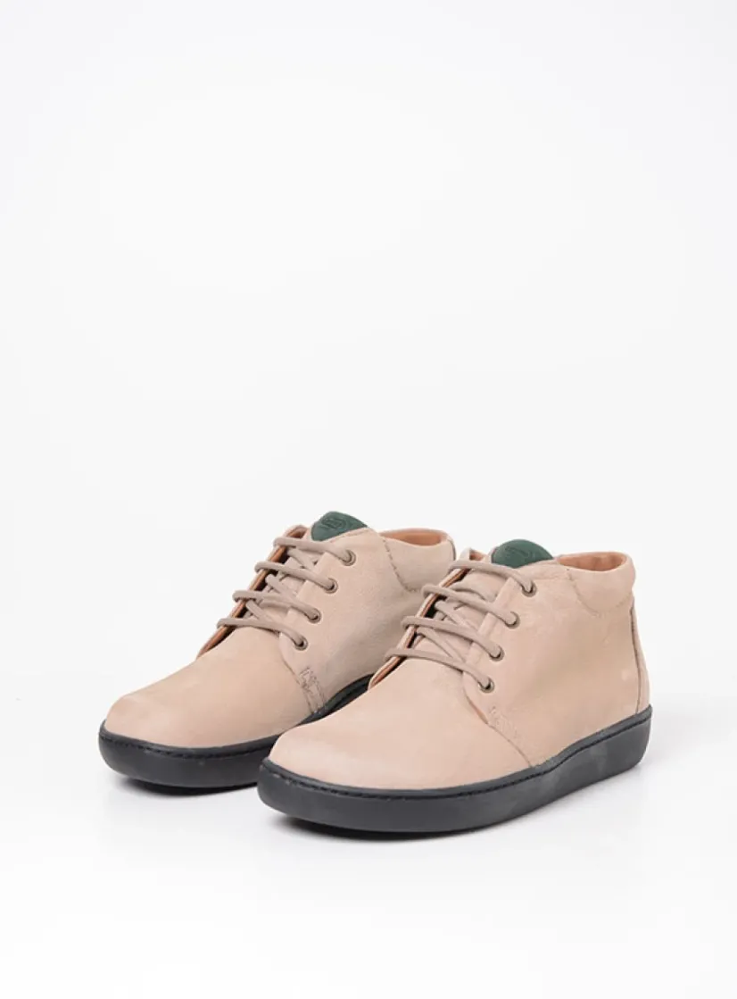 Wolky Kansas Lady XW - safari nubuck<DAMES Hoge Veterschoenen|Herfst/Winter