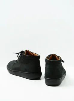 Wolky Kansas Lady XW - zwart nubuck<DAMES Hoge Veterschoenen|Herfst/Winter