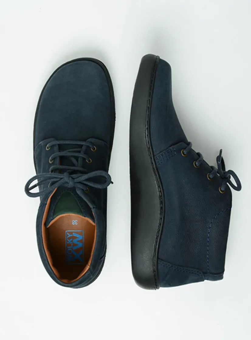 Wolky Kansas Men - blauw nubuck<Heren Veterschoenen Heren|Nette Schoenen Heren