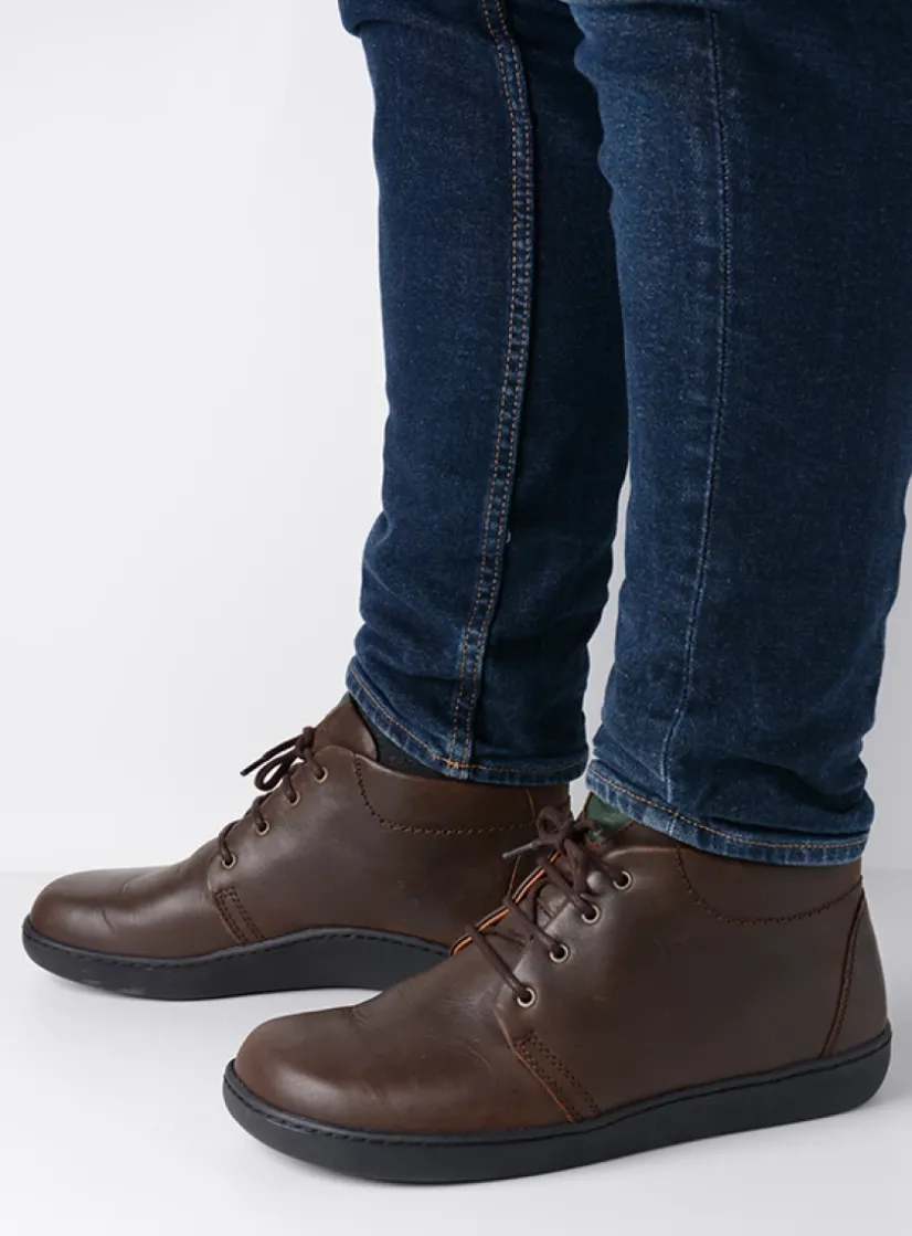 Wolky Kansas Men - bruin leer<Heren Veterschoenen Heren|Nette Schoenen Heren