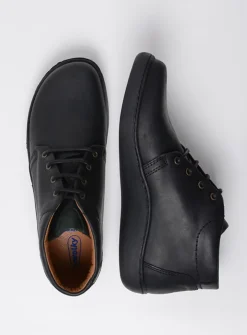 Wolky Kansas Men - zwart leer<Heren Veterschoenen Heren|Nette Schoenen Heren