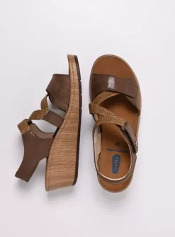Wolky La Jolla - cederbruin effectleer<DAMES Sandalen