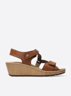 Wolky La Jolla - cognac leer<DAMES Sandalen