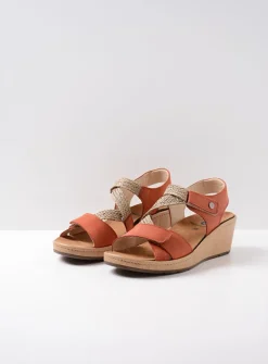 Wolky La Jolla - terra leer<DAMES Sandalen