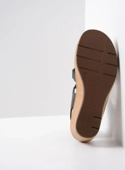 Wolky La Jolla - zwart leer<DAMES Sandalen