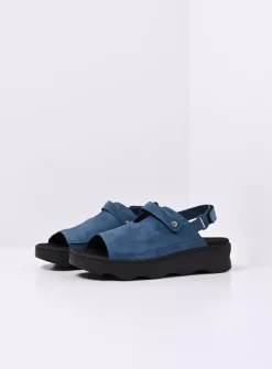 Wolky Laprida - blauw effectleer<DAMES Sandalen