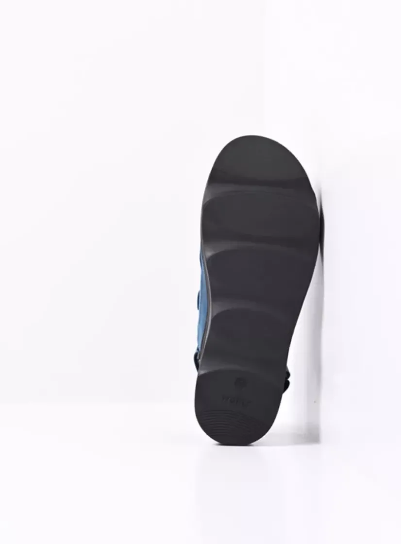 Wolky Laprida - blauw effectleer<DAMES Sandalen