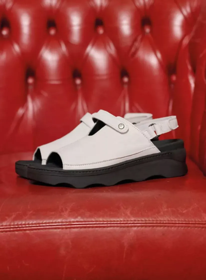 Wolky Laprida - wit effectleer<DAMES Sandalen