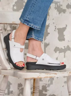 Wolky Laprida - wit effectleer<DAMES Sandalen