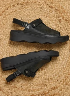 Wolky Laprida - zwart effectleer<DAMES Sandalen