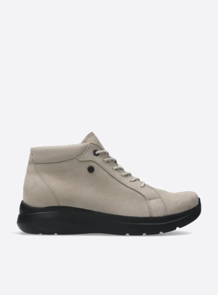 Wolky Lima - safari nubuck<DAMES Hoge Veterschoenen|Wandelschoenen