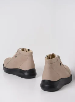 Wolky Lima - safari nubuck<DAMES Hoge Veterschoenen|Wandelschoenen