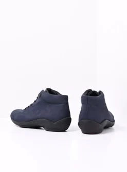 Wolky Louise - blauw nubuck<DAMES Lage Veterschoenen|Herfst/Winter