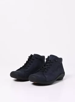 Wolky Louise - blauw nubuck<DAMES Lage Veterschoenen|Herfst/Winter